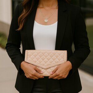 NWT Urban Expressions Vegan Patent Leather Cross Body Clutch
